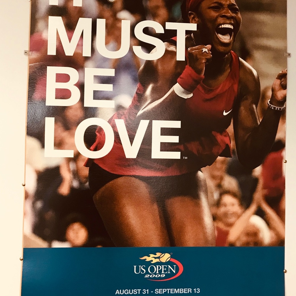 Serena Williams 2009 US Open rare MTA poster